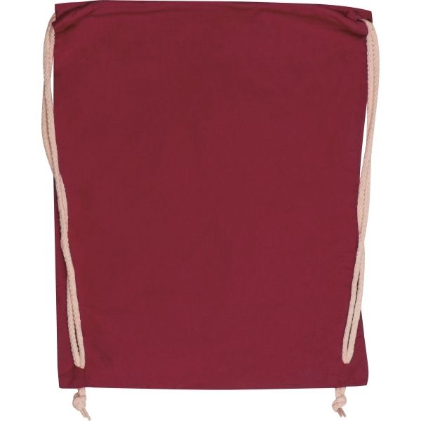 Cotton bag backpack burgundy Brand no brand