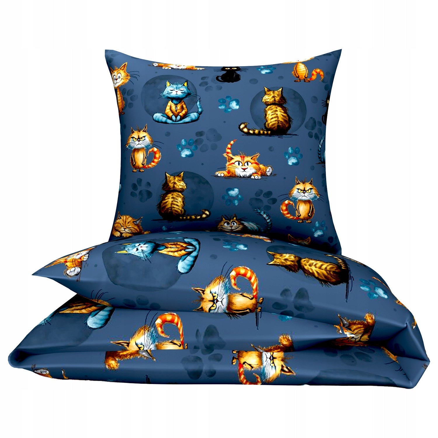 Cotton bedding 140x200 children's youth cats 432ind