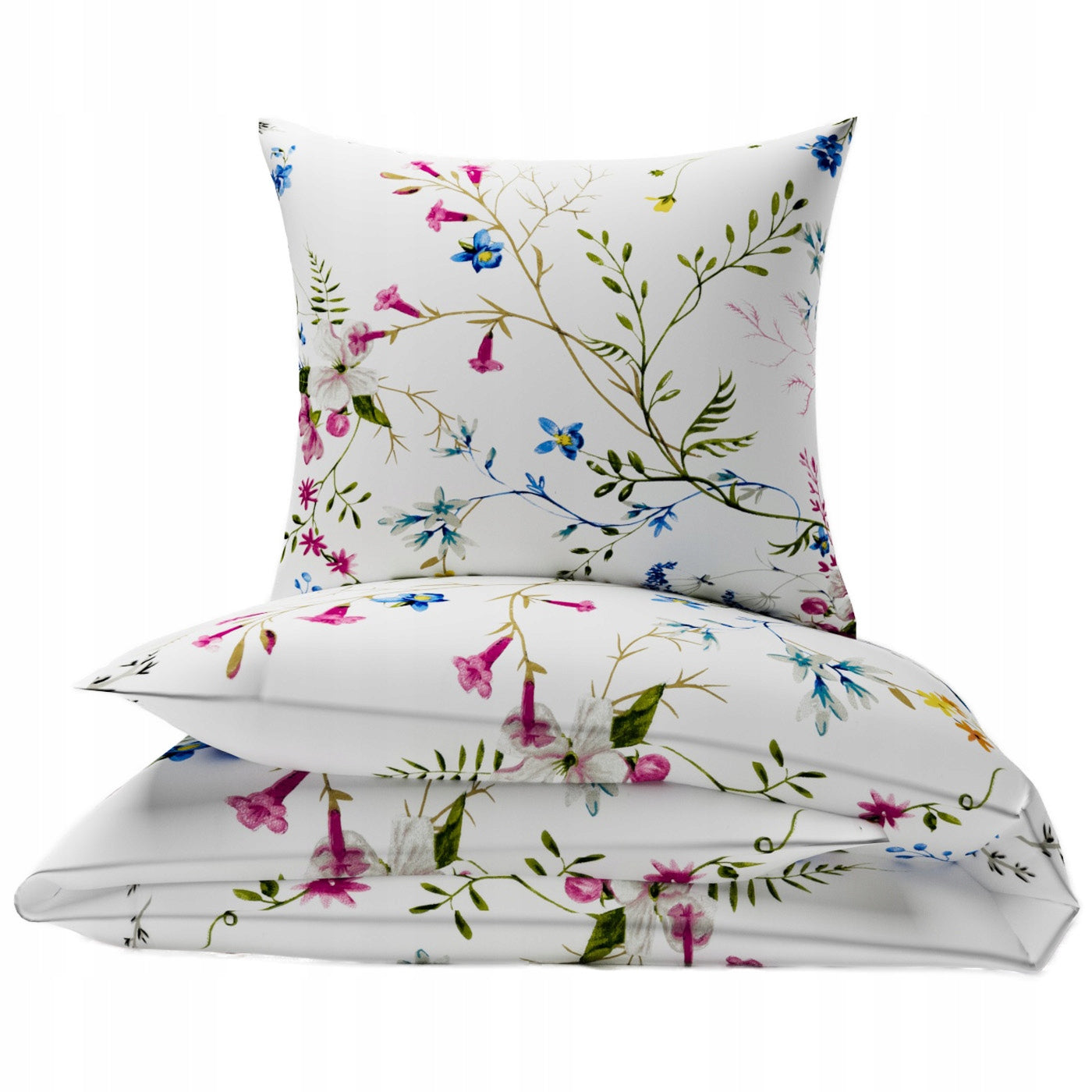 Cotton bedding 140x200 single 70x80 100% cotton flowers 121pas