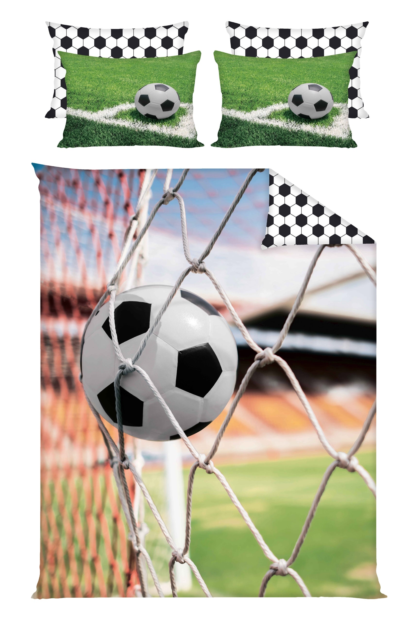 Cotton bedding 160 x 200cm poland in football boy's ball