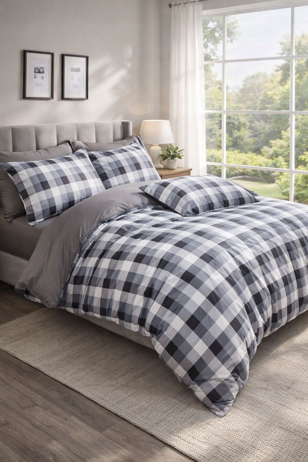 Cotton bedding 180x200 pillowcases 70x80 geometric lattice Packaging status original