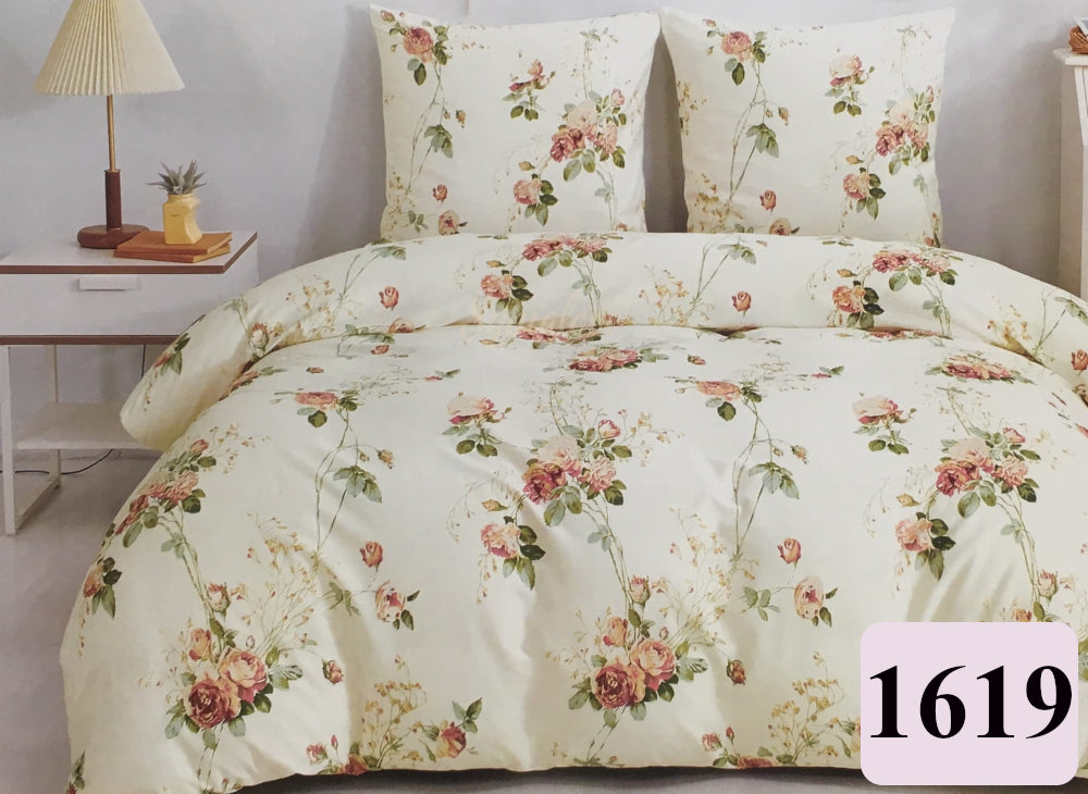 Cotton bedding 200x220, double-sided - 100% NATURAL REAL COTTON Main pattern boho geometrical plain checkered dots flowers stripes animals other