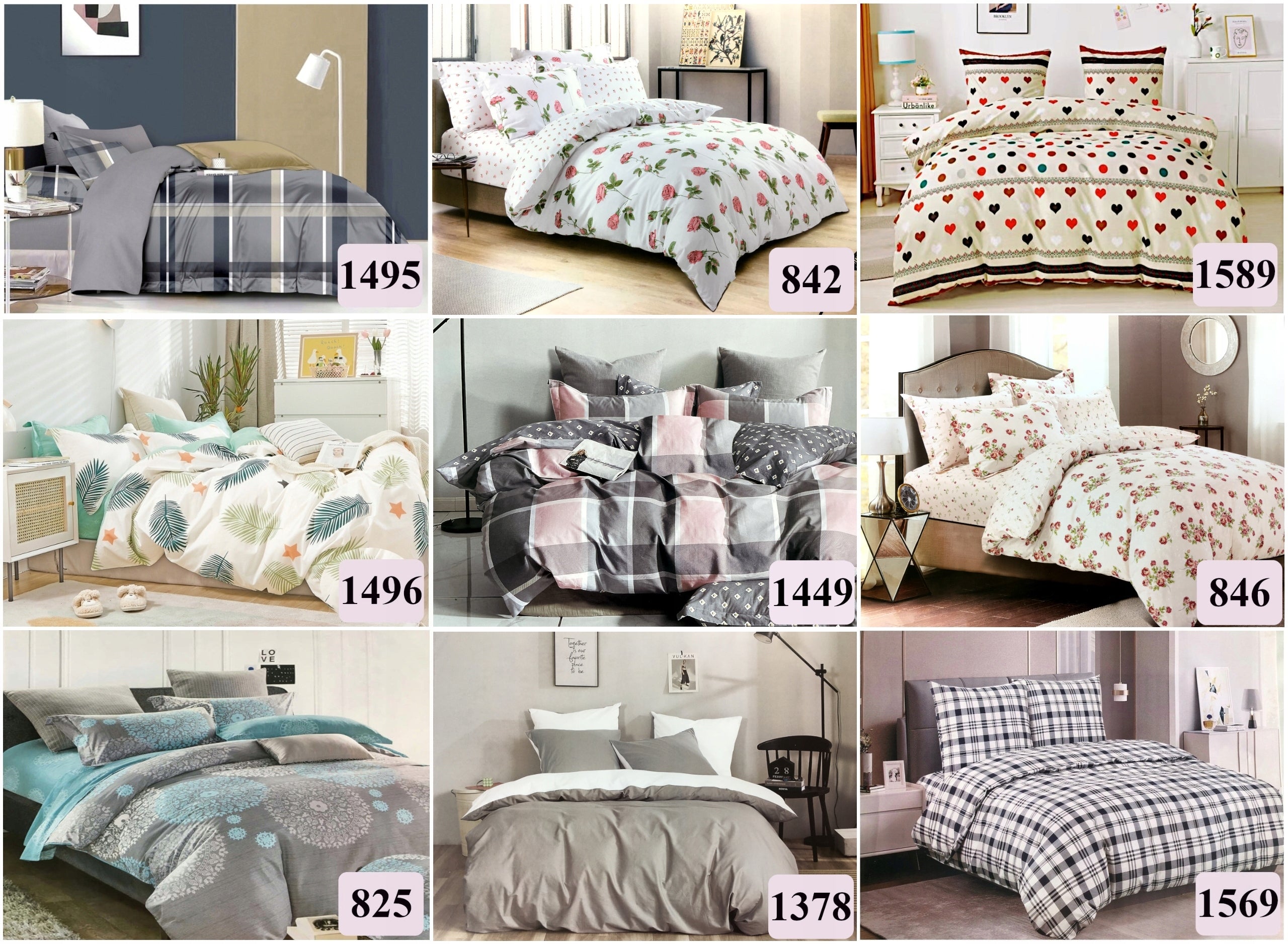 Cotton bedding 200x220, double-sided - 100% NATURAL REAL COTTON Pillow dimensions 70x80cm