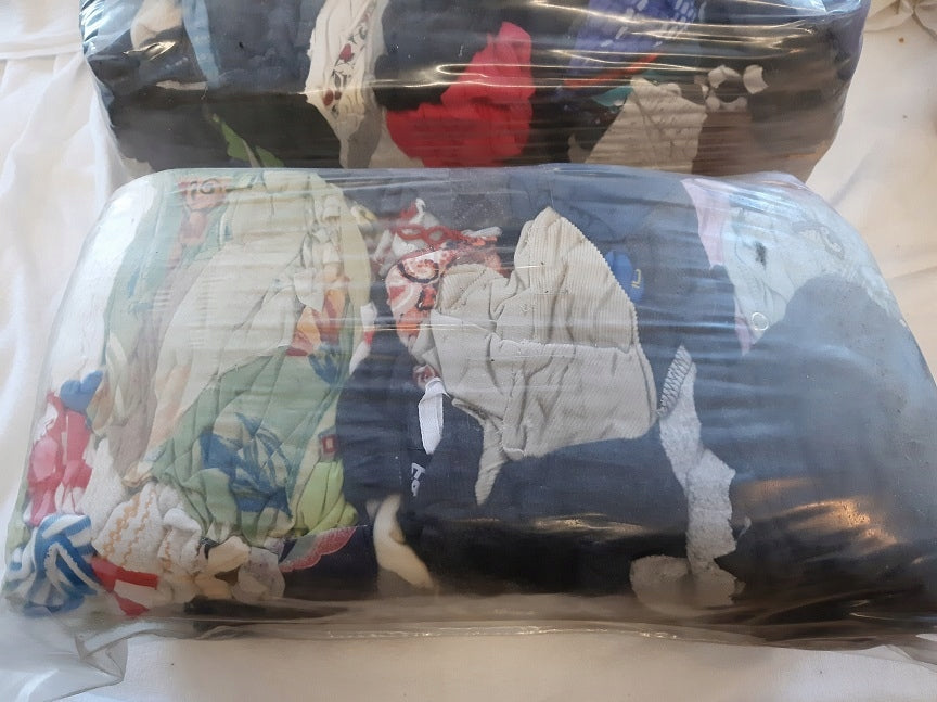 Cotton cleaning rags, 5 kg pack - 4,69 zł net/kg - cut, no buttons