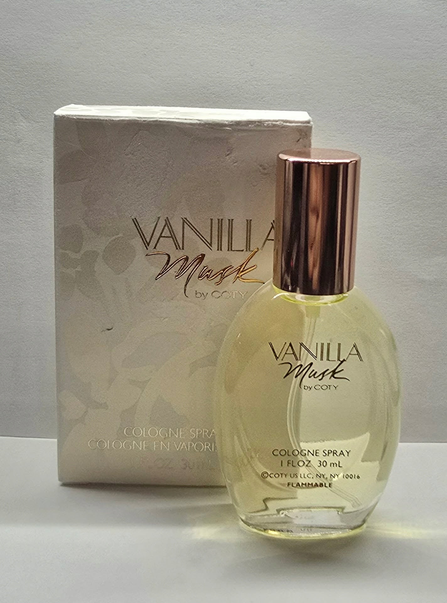 Coty Vanilla Musk 30 ml EDC vintage old formula 2015 Packaging status original