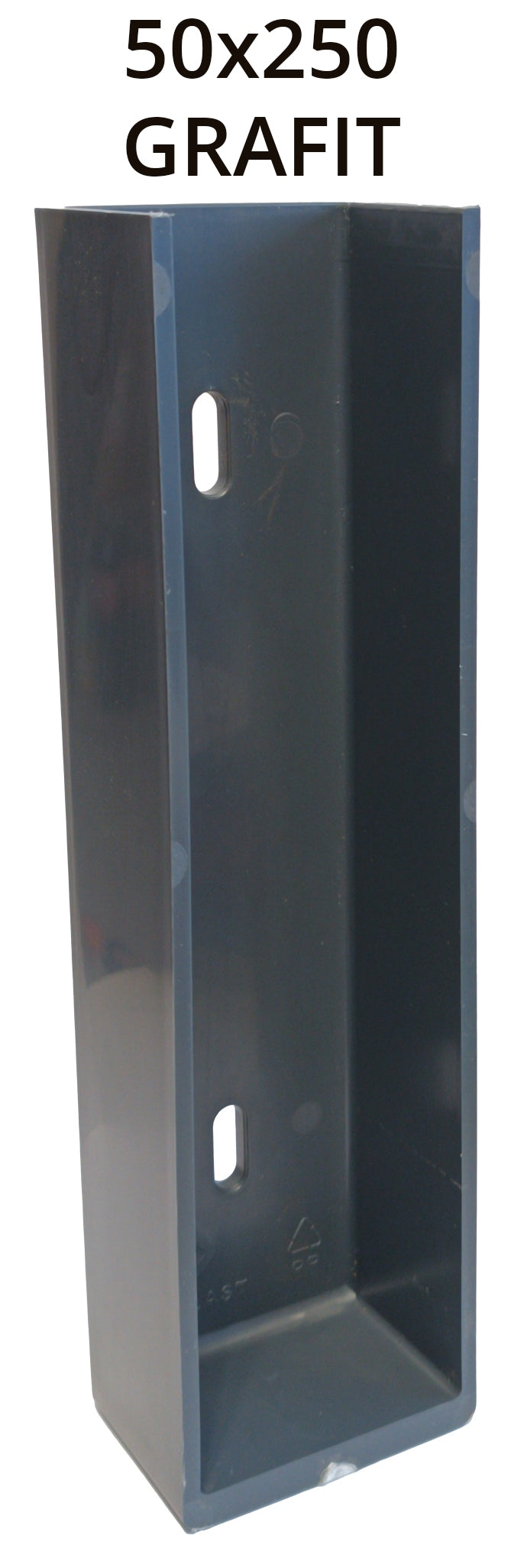 Coupler for foundation 50x250 Anthracite 7016 C-profile Create artificial PP Graphite