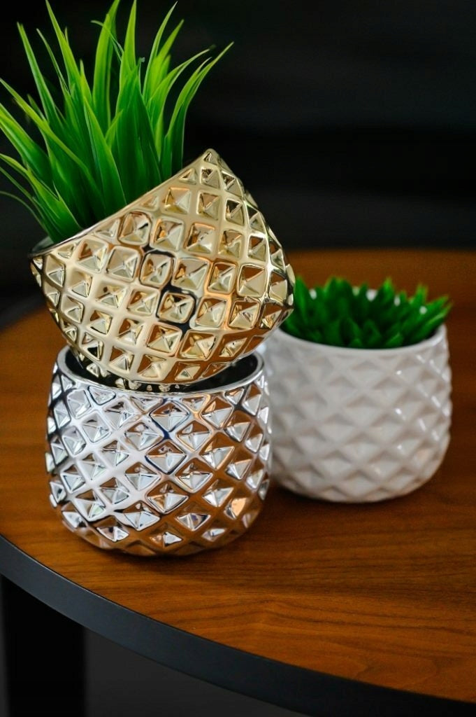 Cover Ceramic ornament Glamur gold 16x13cm Brand Polnix