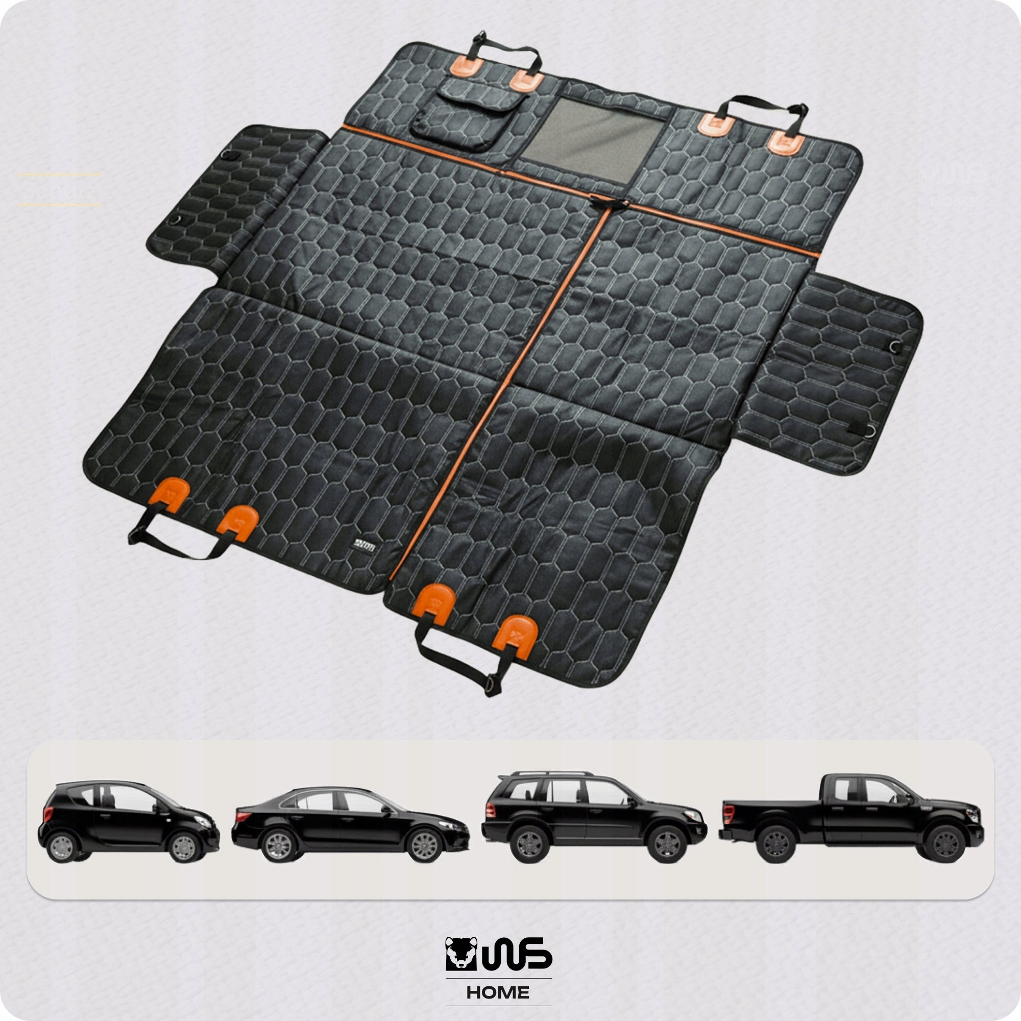 Cover Dog Hammock For Car WS 132x145cm Anti-dirt Waterproof XL Product height 132 cm
