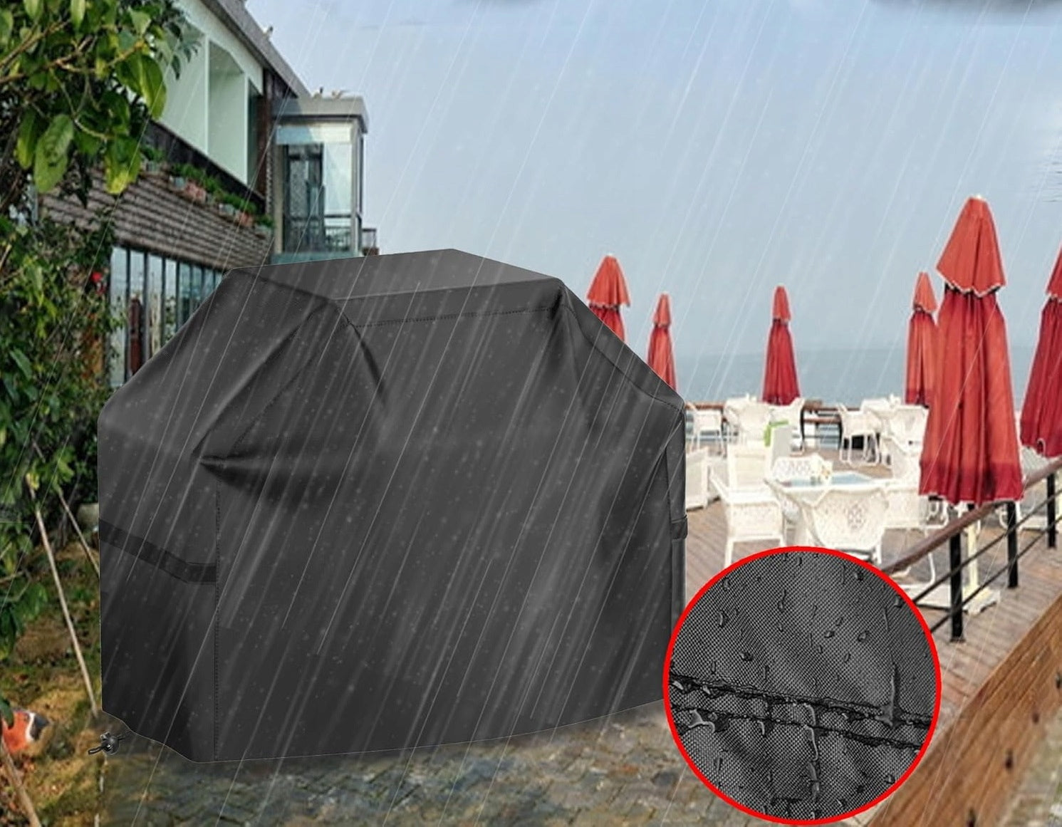 Cover Grill Cover Protective Sheet Waterproof Grila Tarpaulin Packaging status original