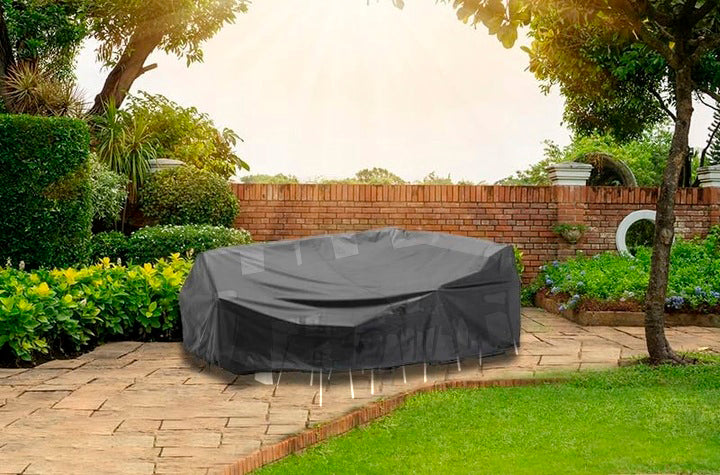 Cover Tarpaulin for Garden Furniture LARGE Flexible Grey Sofa 3x2m Length 310 cm