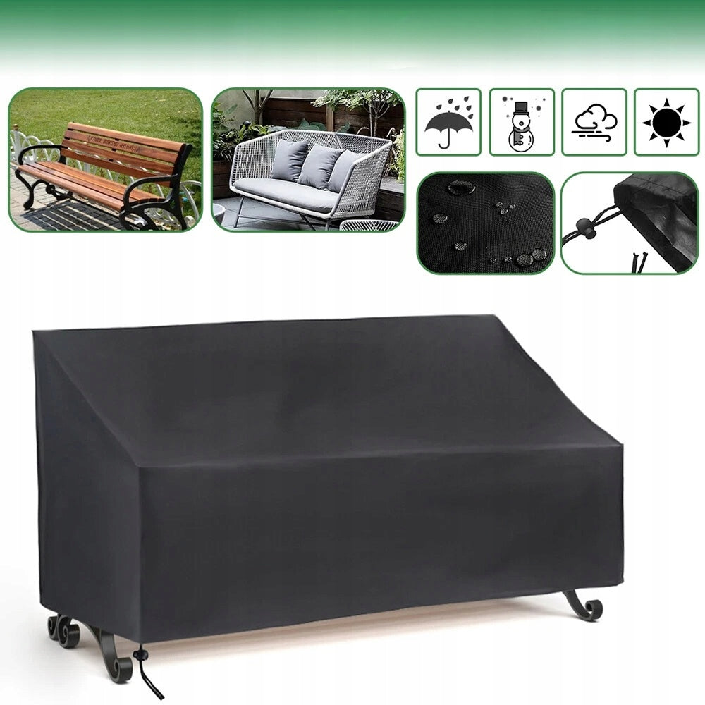 Cover for 3-seater garden bench WATERPROOF Color black