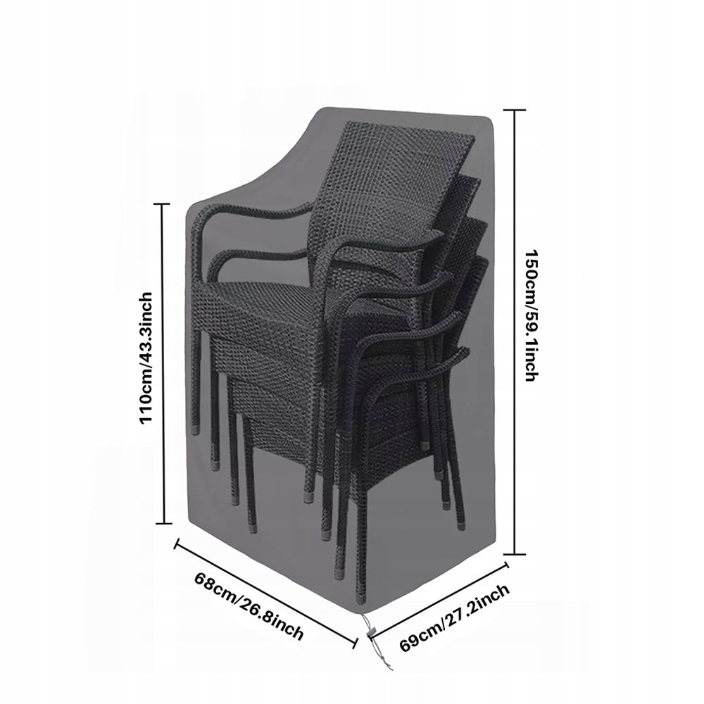 Cover for Garden Chairs Waterproof Garden 68x69x110/150 cm Manufacturer no brand