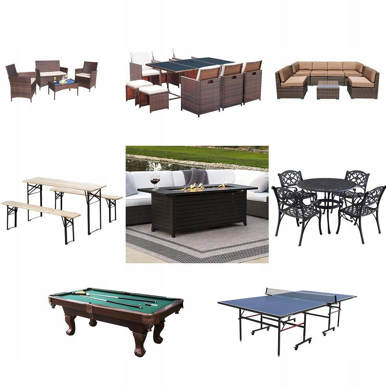 Cover for Garden Furniture Table 140 x 100 x 72 cm Kind for set