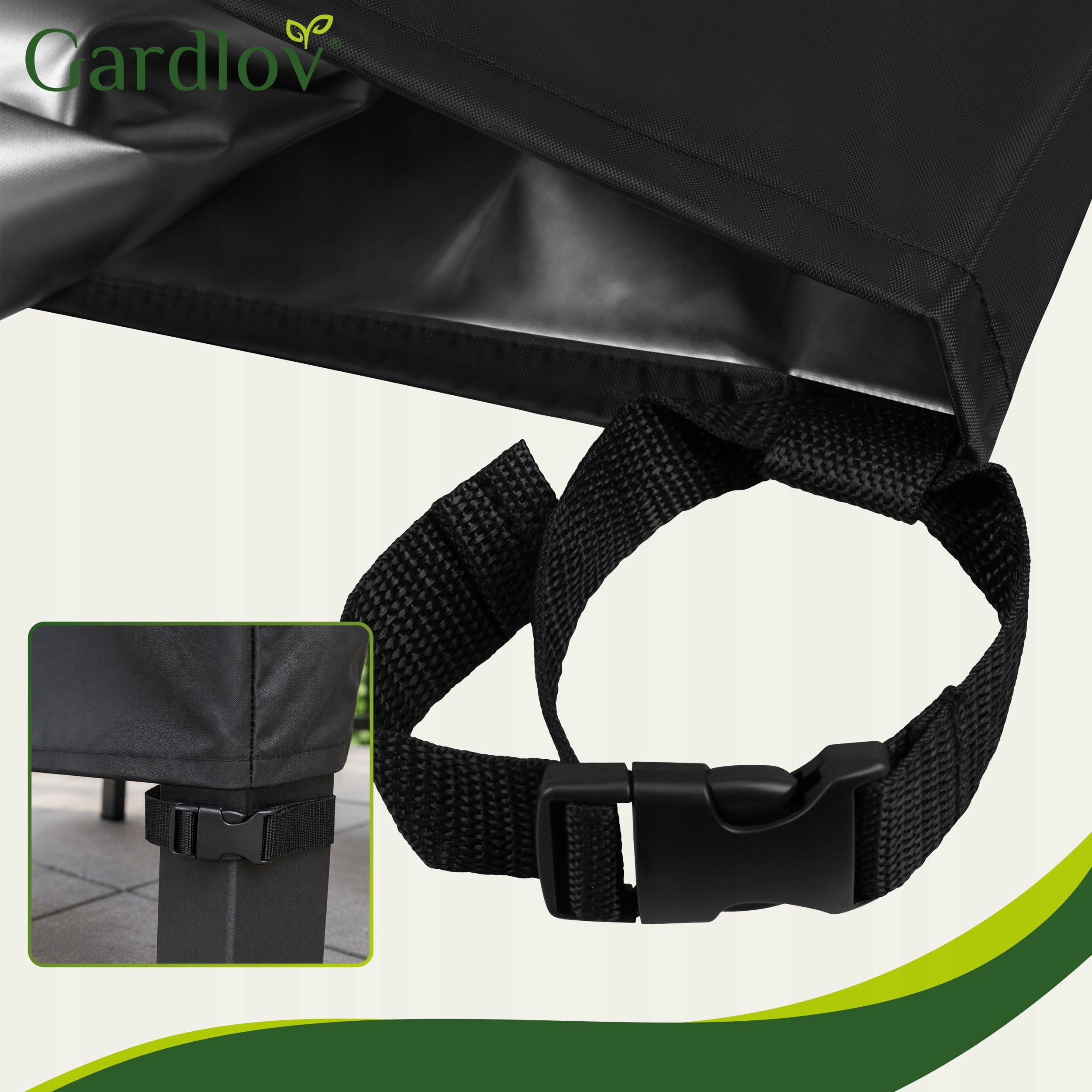 Cover for Garden Furniture Waterproof UV Strong 205x160x70cm Tarpaulin XXL Manufacturer code Pokrowiec na zestaw mebli 205x160x70cm