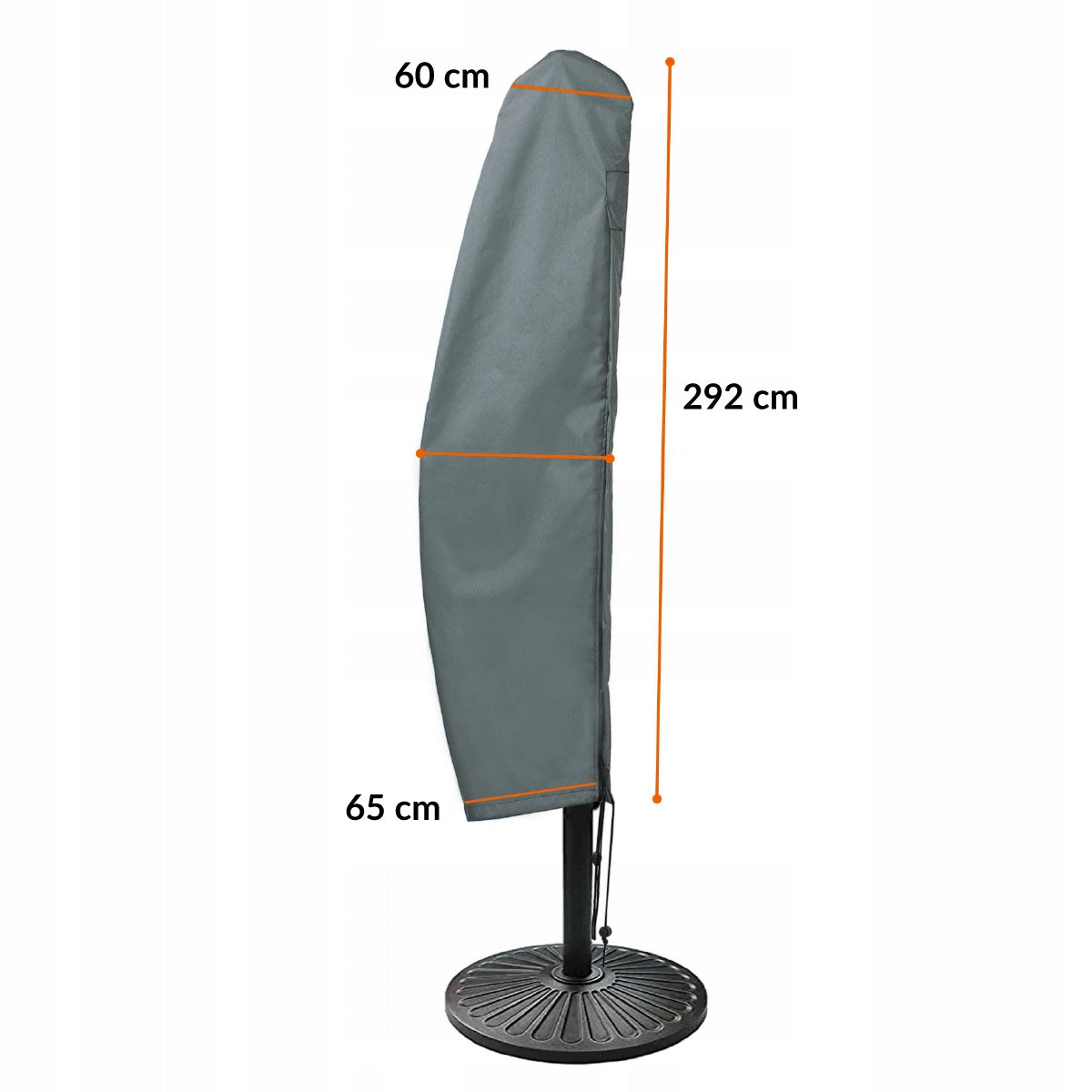 Cover for Garden Umbrella with Mast up to 4m Waterproof Protective 292x65cm Length 292 cm