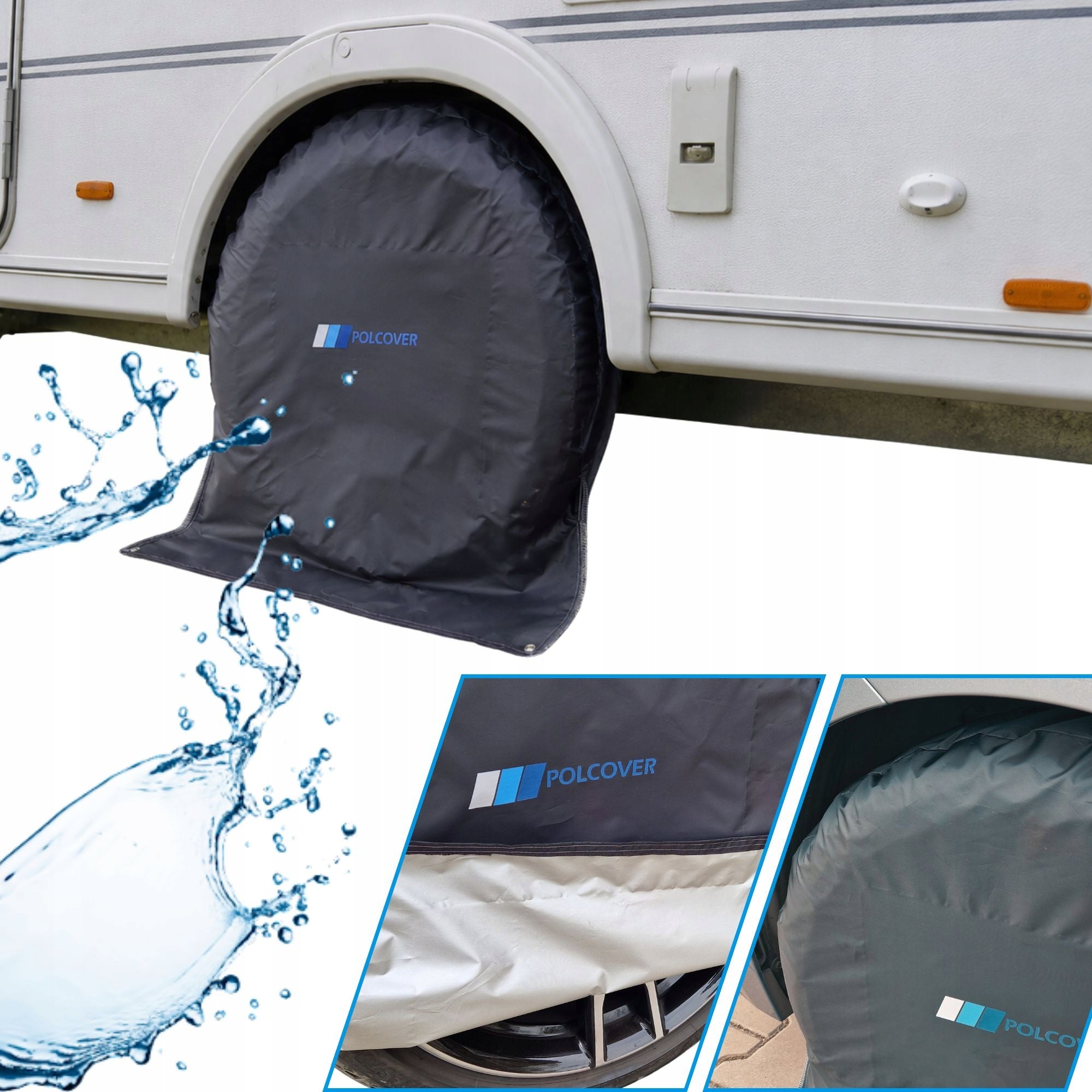 Cover for caravan wheel, motorhome PROTEGO premium mount