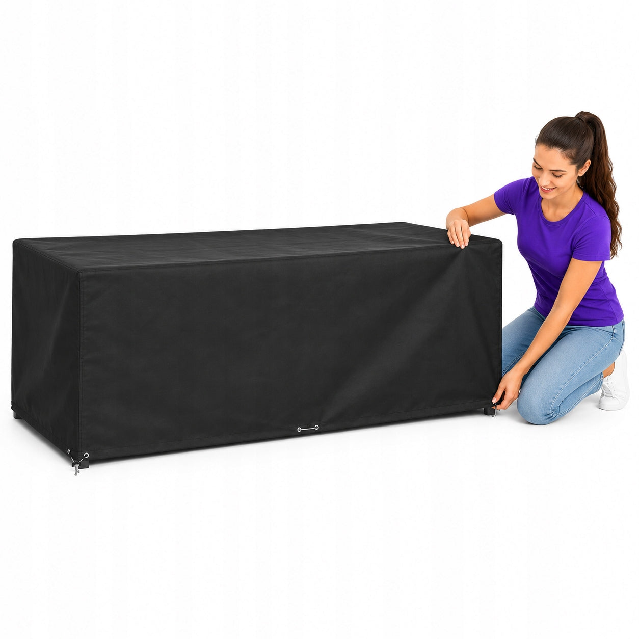 Cover for garden furniture, 16 meshes, 300x250x90