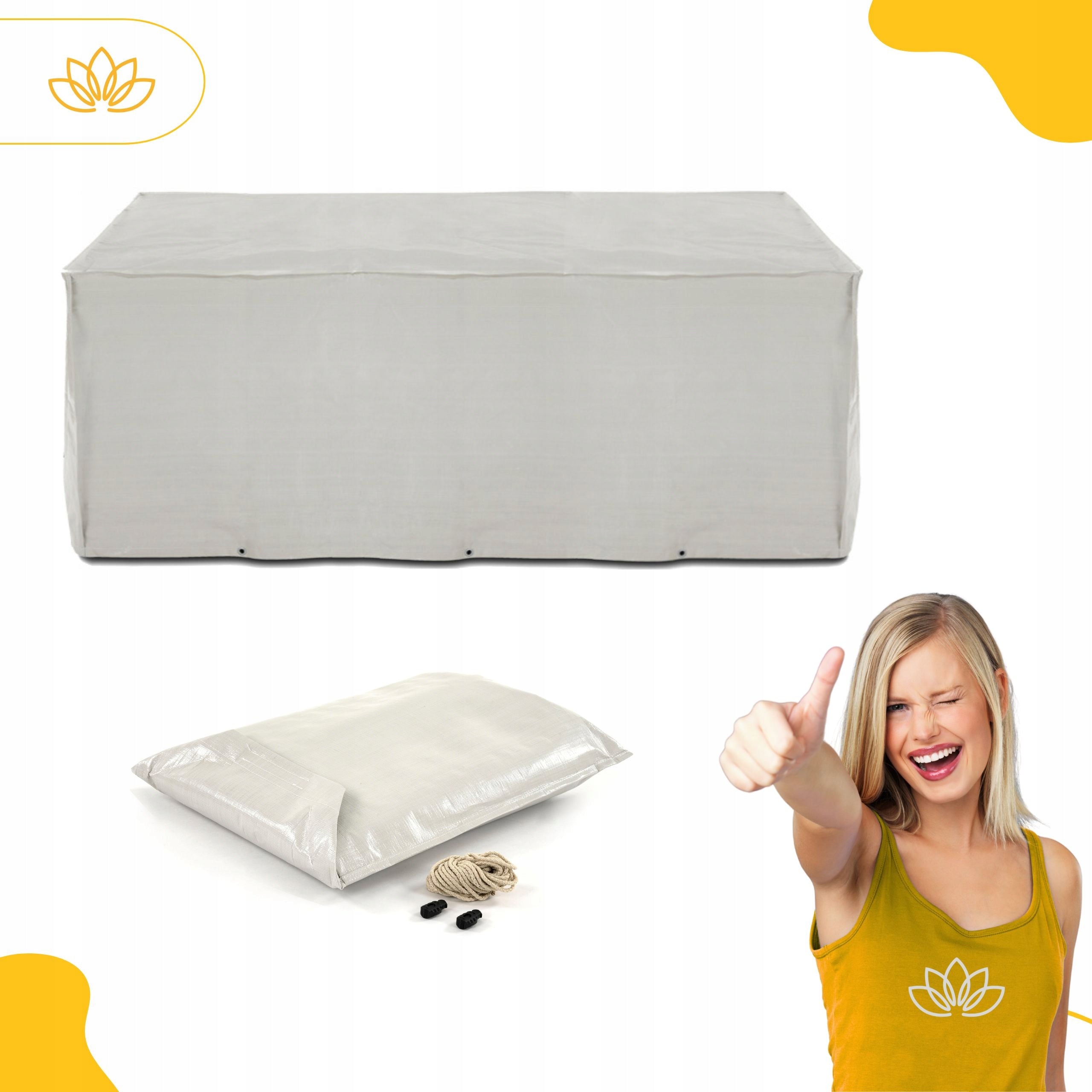 Cover for garden furniture 200x170x90 cm for furniture sets 6 chairs + Table Manufacturer code 013272
