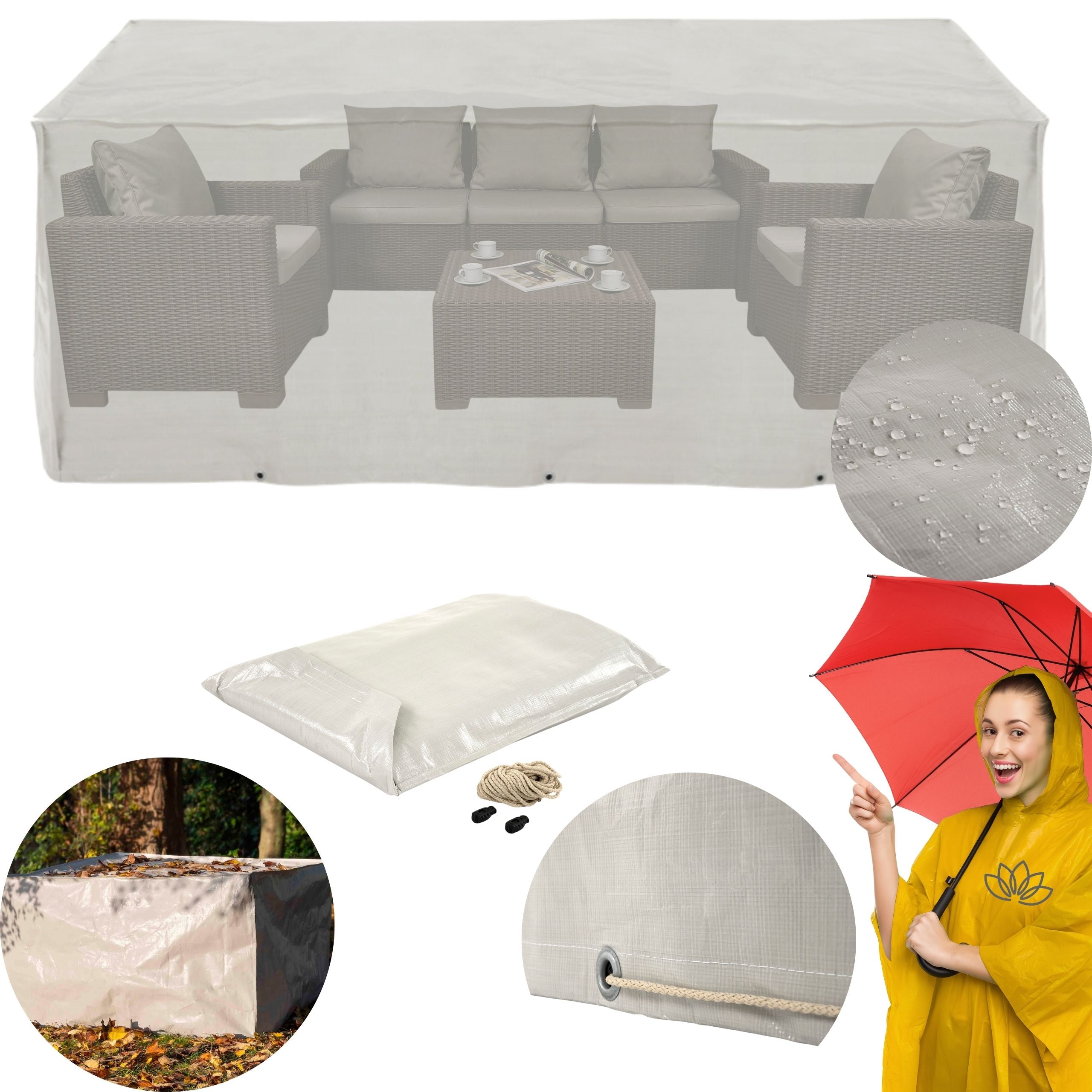Cover for garden furniture Keter California 200x150x75 + BAG