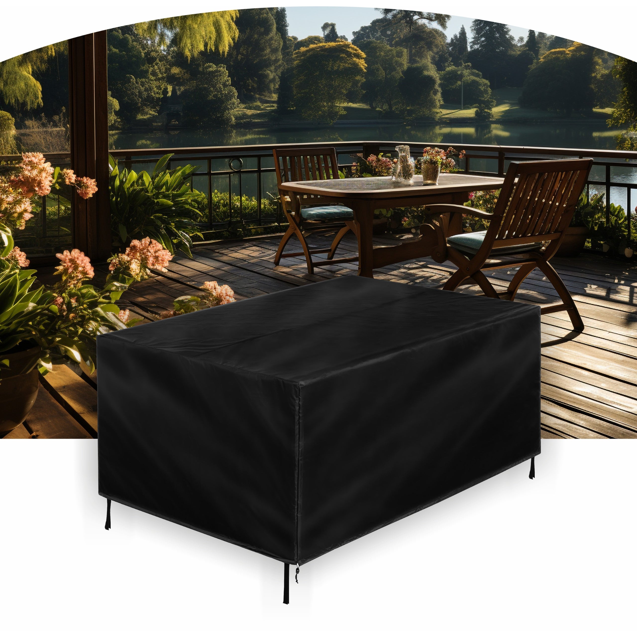 Cover for garden furniture chairs and table, Waterproof tarpaulin 315x160 cm Length 315 cm