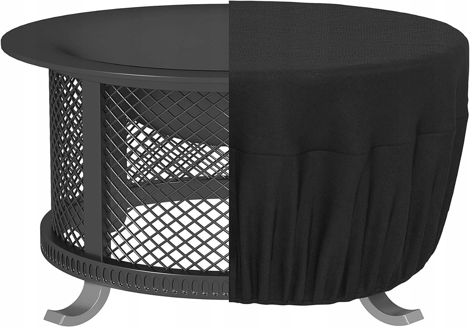 Cover for garden furniture – round cover 1,52 m, black, waterproof Manufacturer no brand