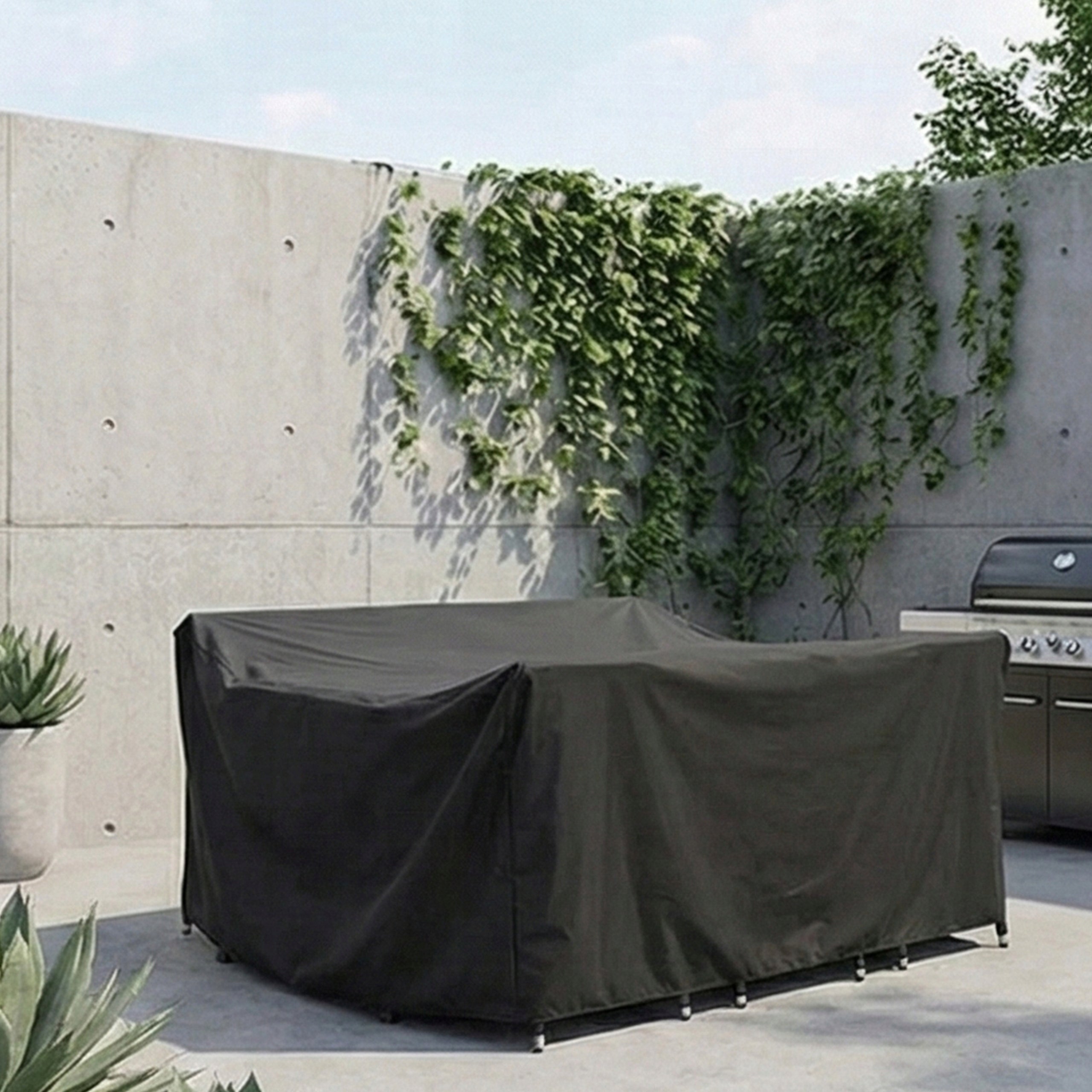 Cover for garden furniture table chairs waterproof strong 300x200x80cm XXL Product width 200 cm