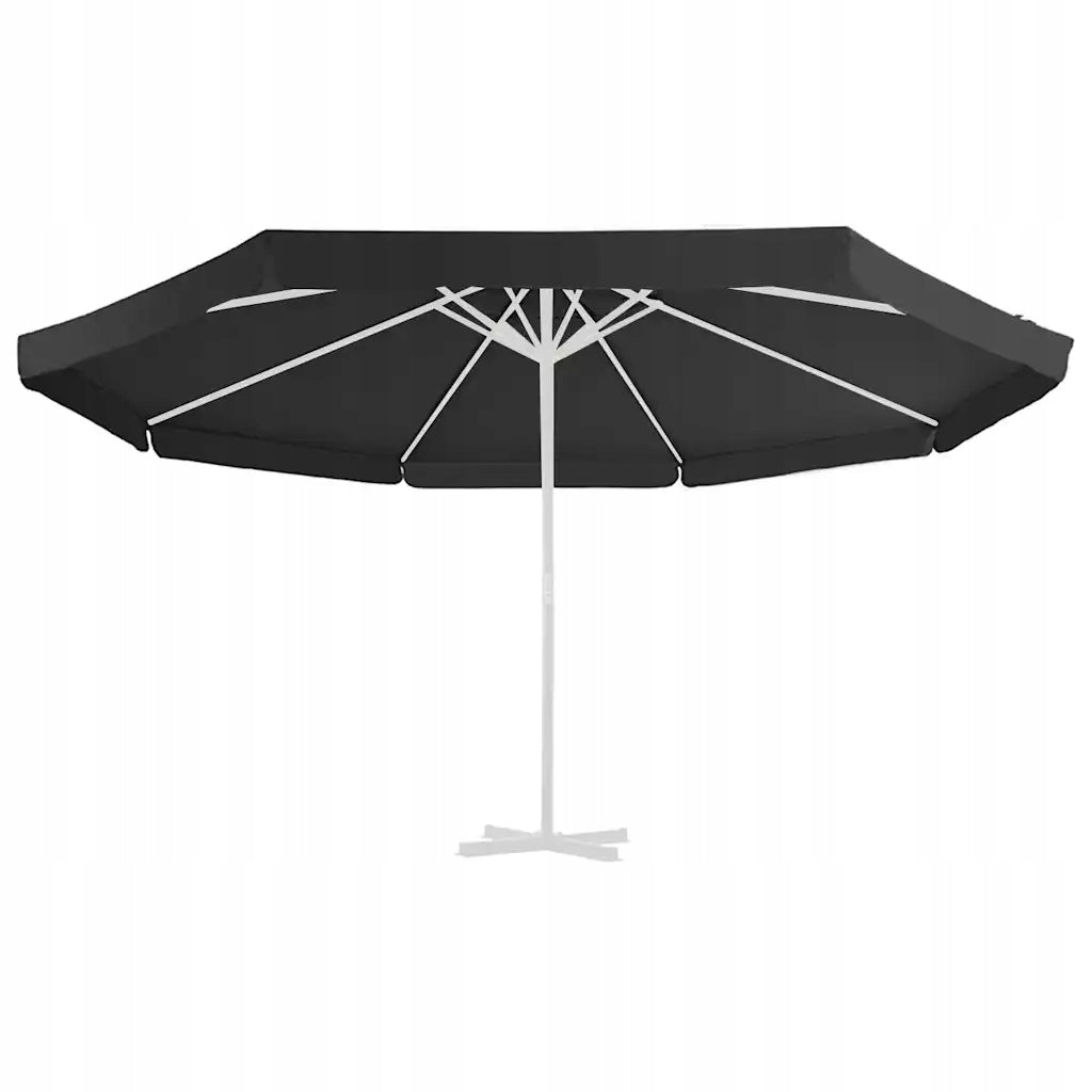 Cover for garden umbrella, black, 500 cm Diameter/width 500 cm