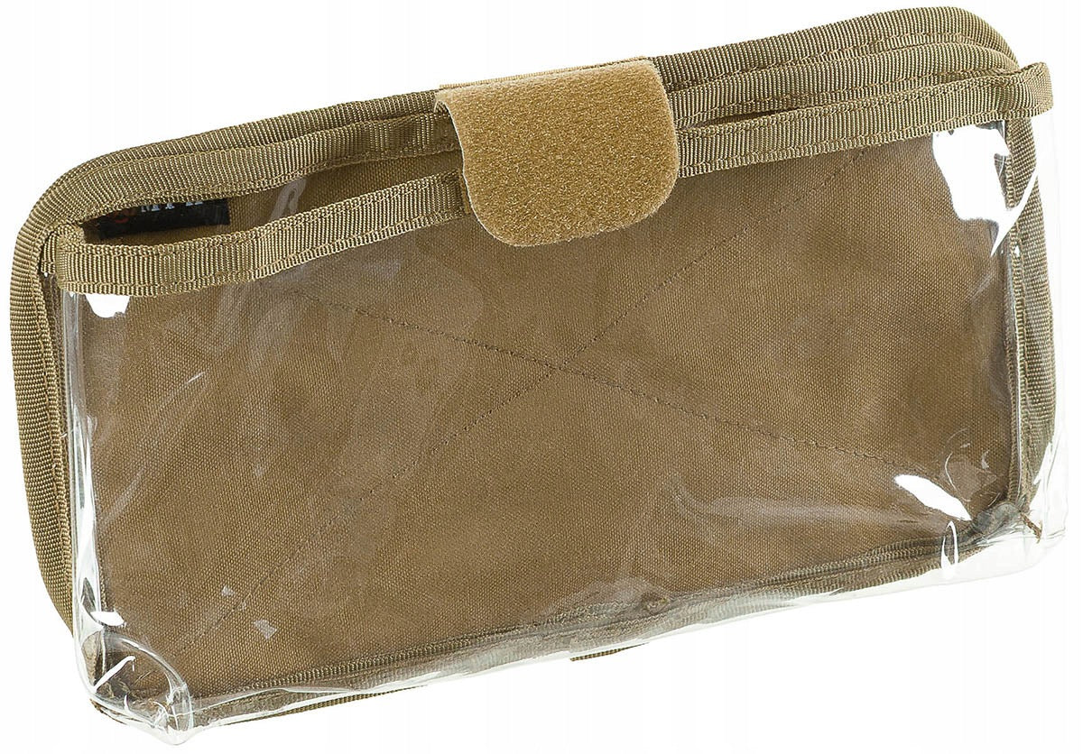 Cover for maps and tablet folding polyester coyote MFH