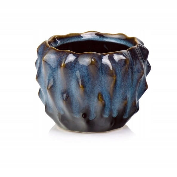 Cover pot blue 16x 13 cm