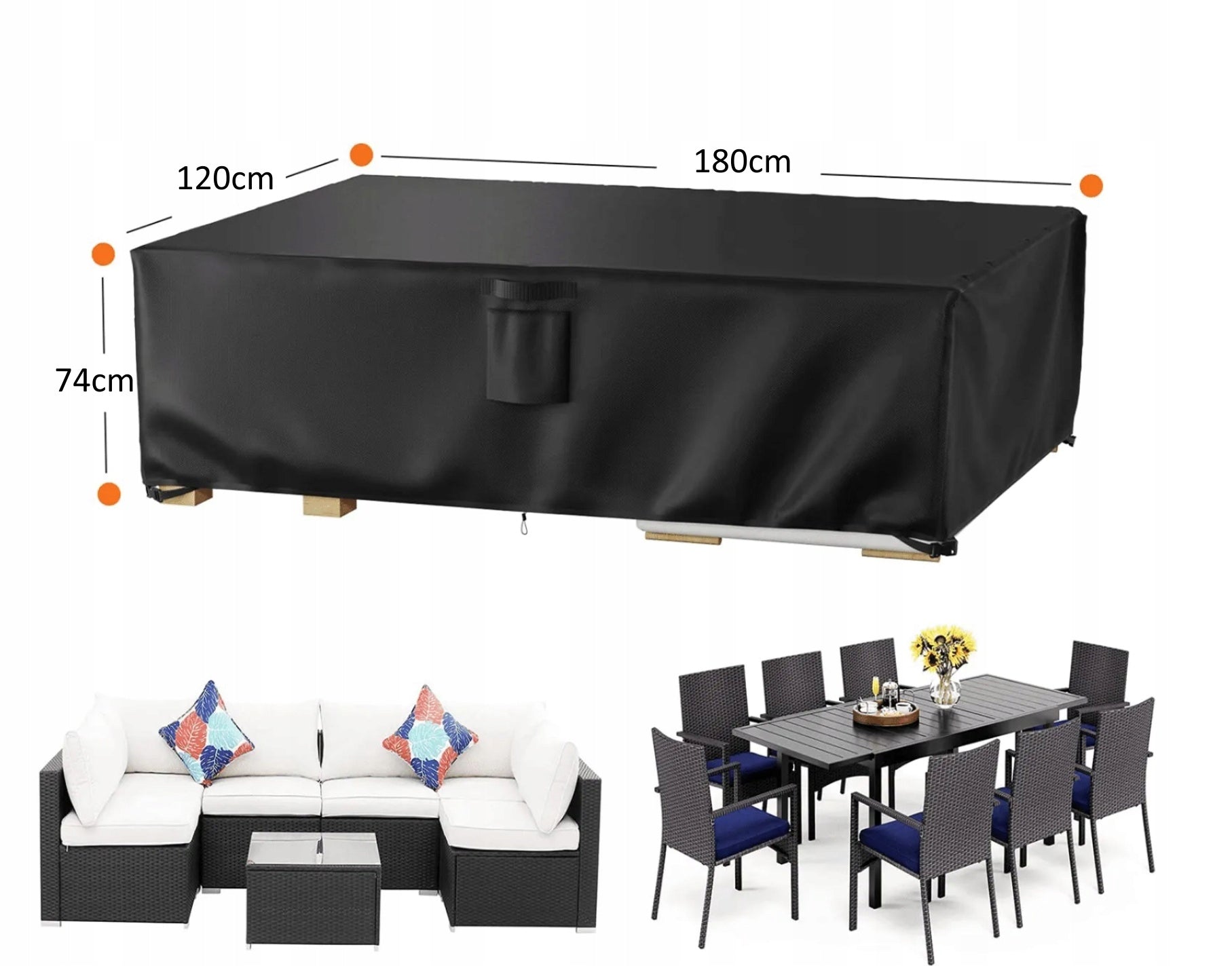 Cover tarpaulin case for garden furniture table large waterproof quality Manufacturer code NITENDO SWITCH 2 2025 LARGE BOX