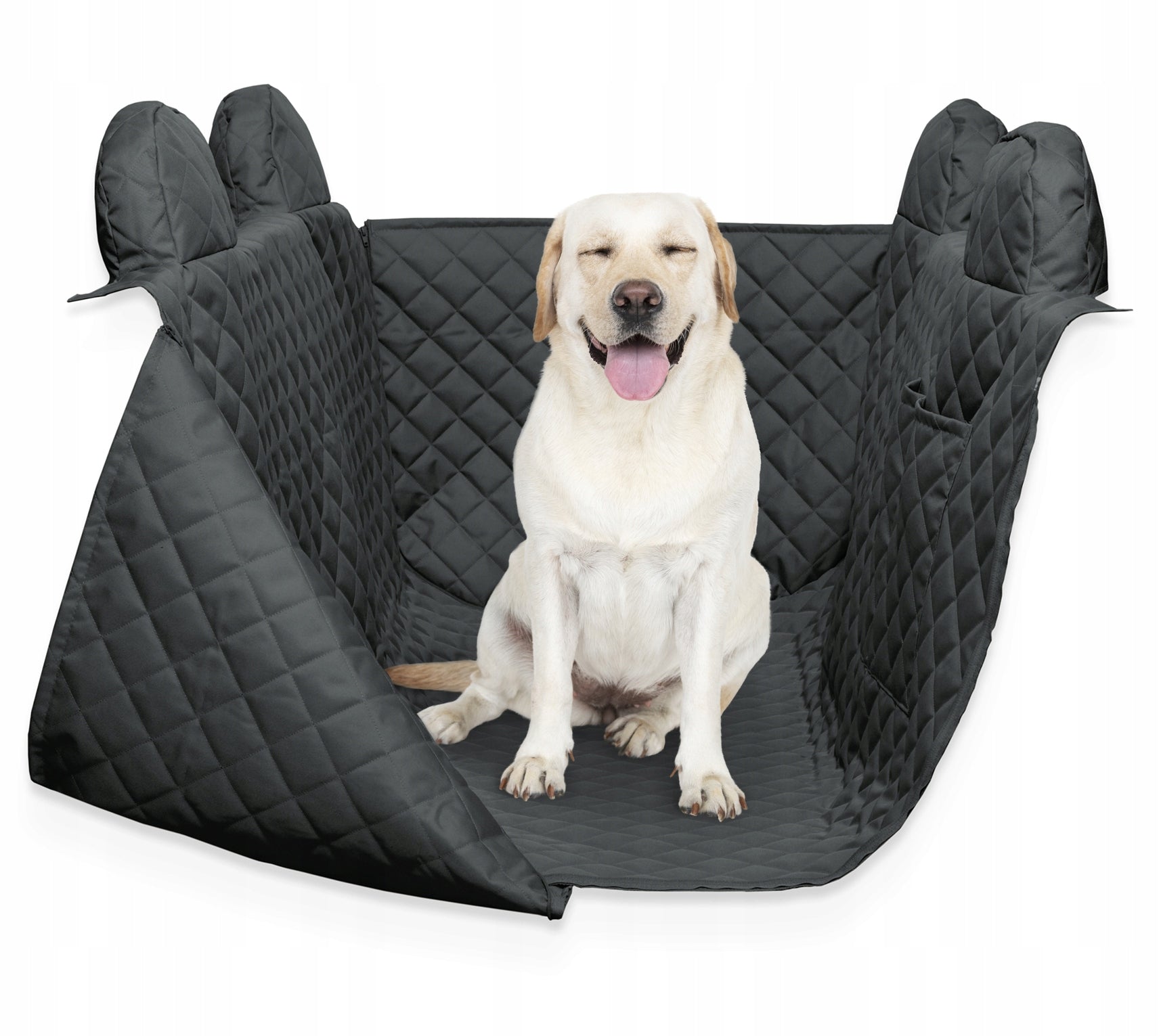 Cover with sides seat mat for dog car M 150x180cm - graphite