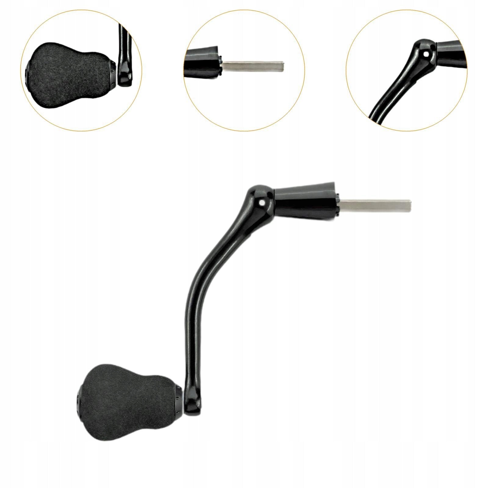 Crank Arm Nonslip Universal Replacement EVA Grip, Fishing for 5000 to 7000 Gear ratio 1.5:1