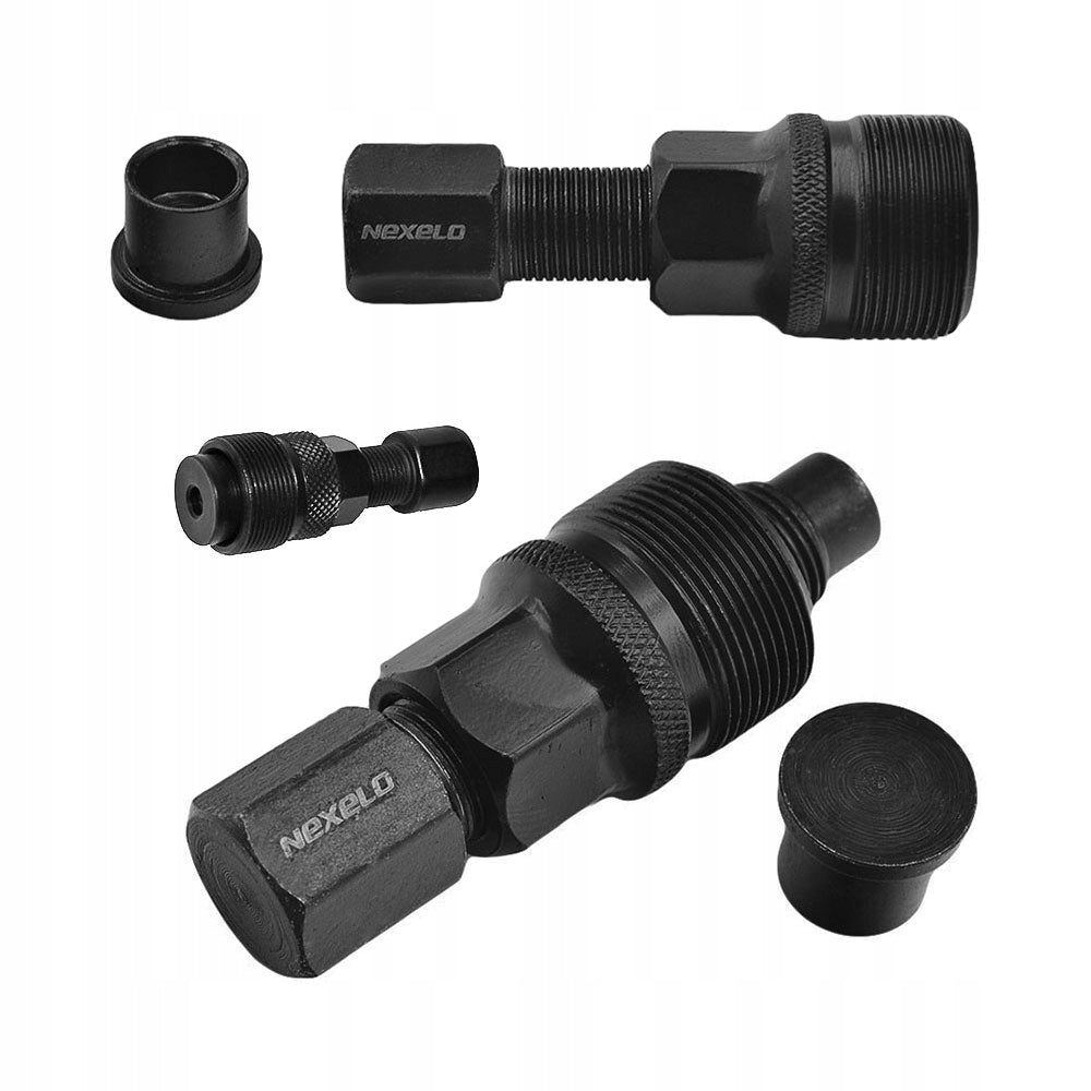 Crank puller wrench with removal handle made of steel for bicycle