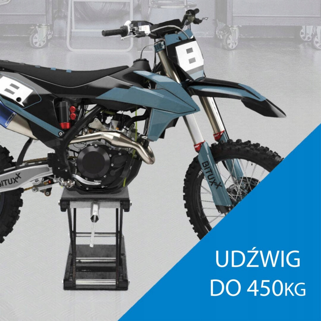 Crank scissor lift for motorcycle 450kg graphite Packaging status original