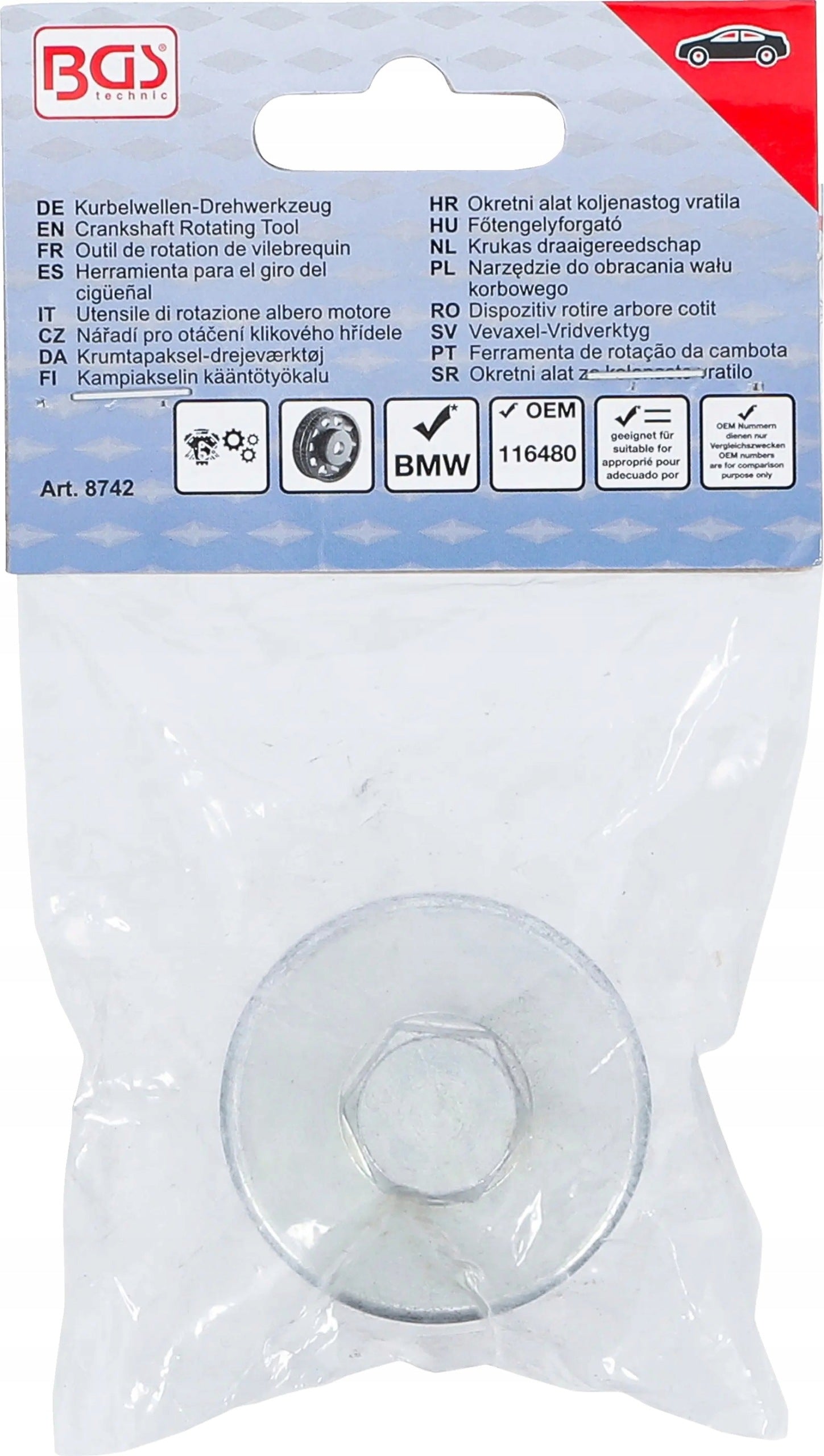 Crankshaft Rotation Tool BMW M52 M54 M56 BGS-Germany Packaging status original