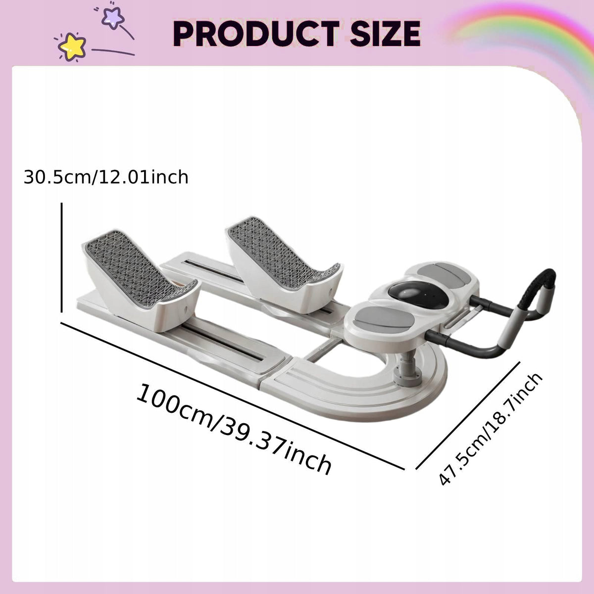 Crawling Exercise Machine Pilates Reformer Space Saving white Packaging status original