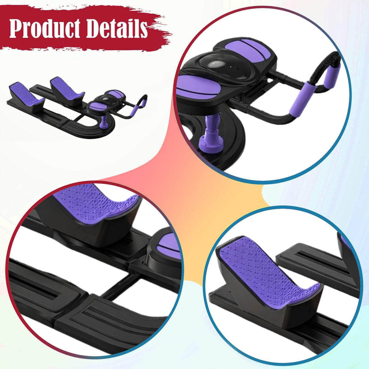 Crawling Exercise Machine Twist and Stretch Trainer Space Saving black Packaging status original
