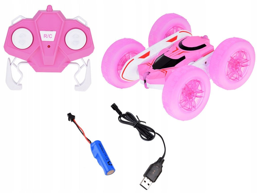 Crazy Car 360 Degree Double Sided STUNT CAR Rotation Glowing Wheels Packaging status original