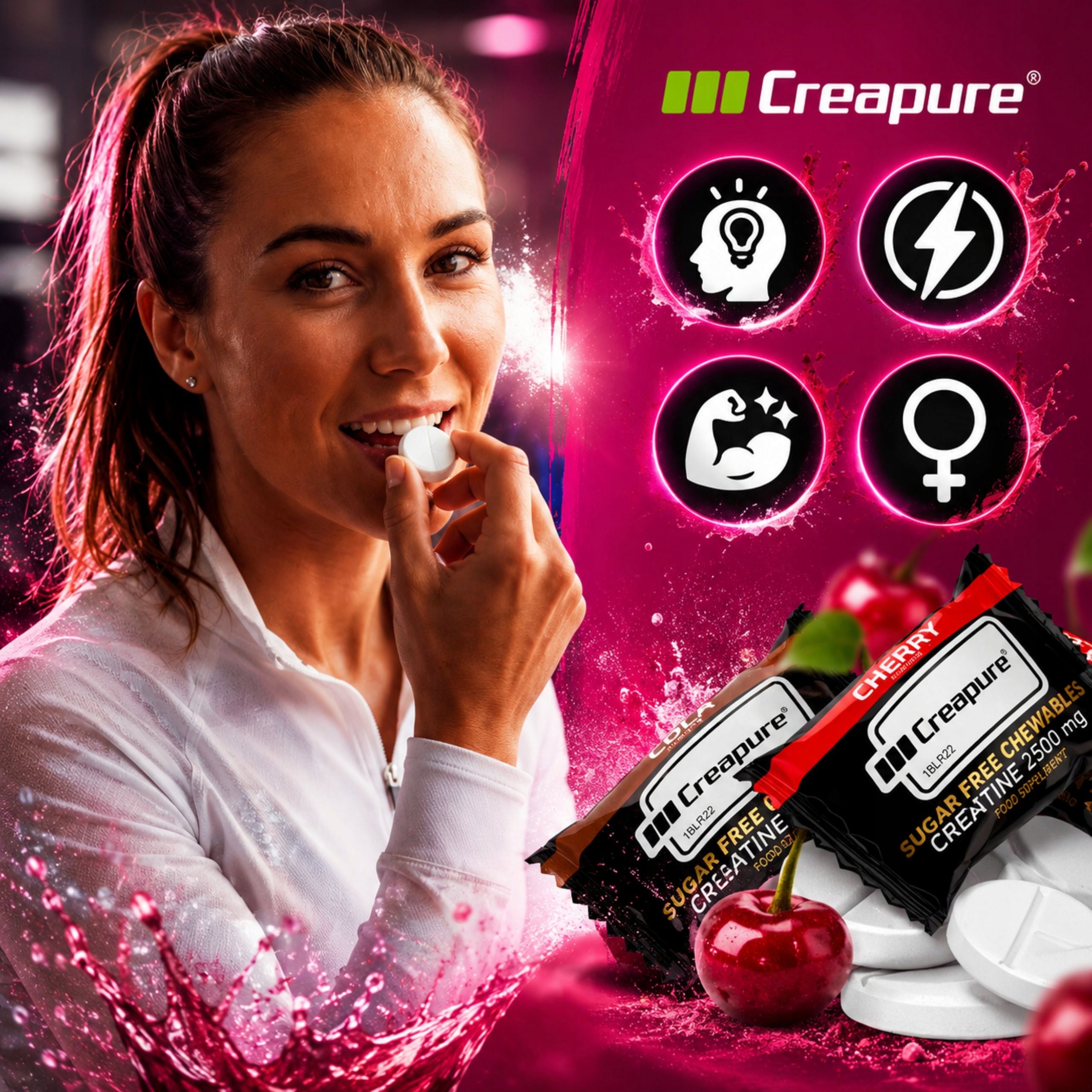 Creapure Creatine Monohydrate for Women Creatine Suction Tablets 210pcs Expiration date at least six months from the date of purchase