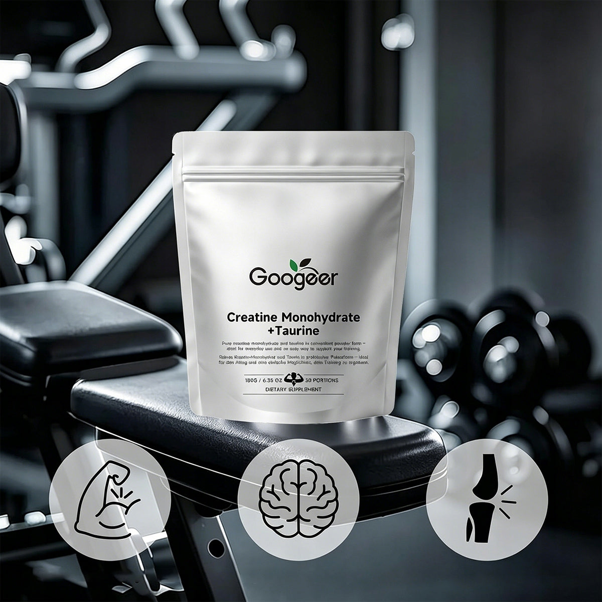 Creatine 180 g Dietary supplement for efficiency and regeneration Expiration date not specified