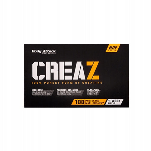 Creatine Capsule BODY ATTACK Creaz 100caps Strength Muscle Mass Expiration date at least six months from the date of purchase