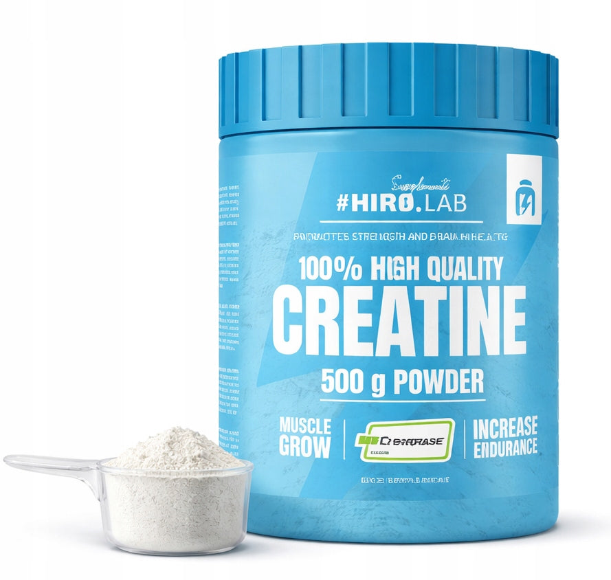 Creatine Creapure 500g Unflavored Monohydrate Strength Muscle Mass Hiro Lab