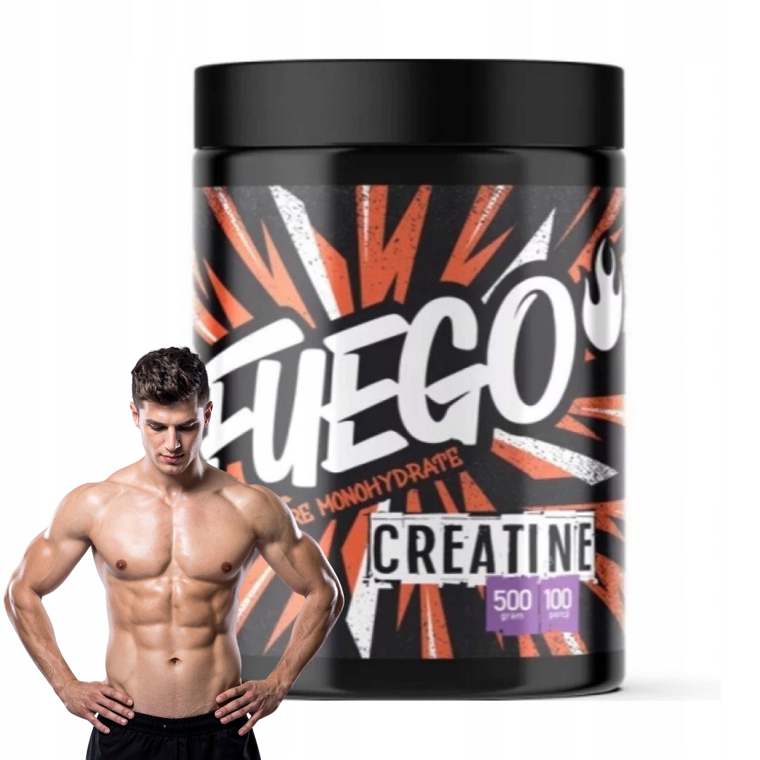 Creatine MONO FUEGO 500 g PURE CREATINE MONOHYDRATE