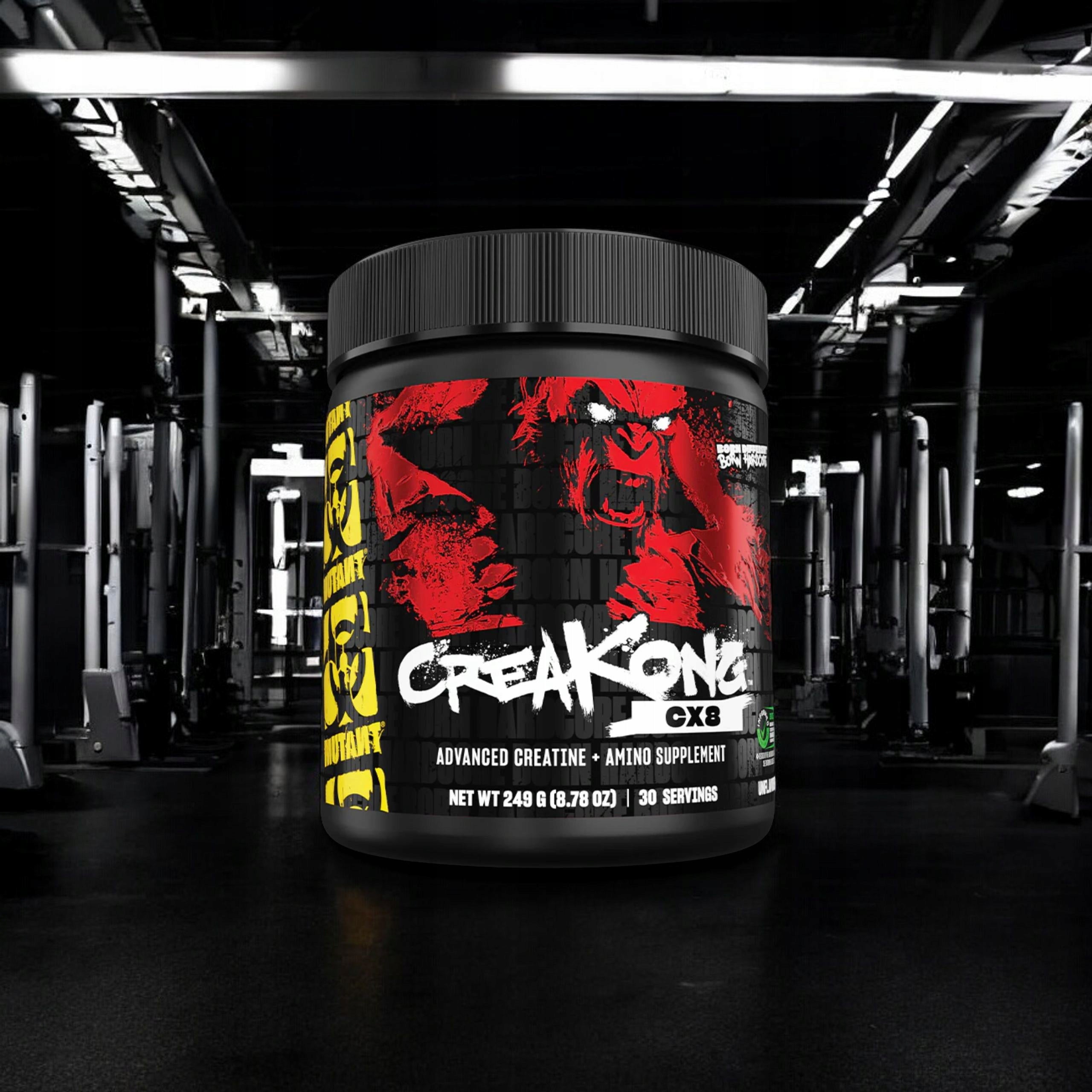 Creatine MUTANT CreaKong CX8 249g Stak Monohydrate Strength Muscle Mass Packaging status original
