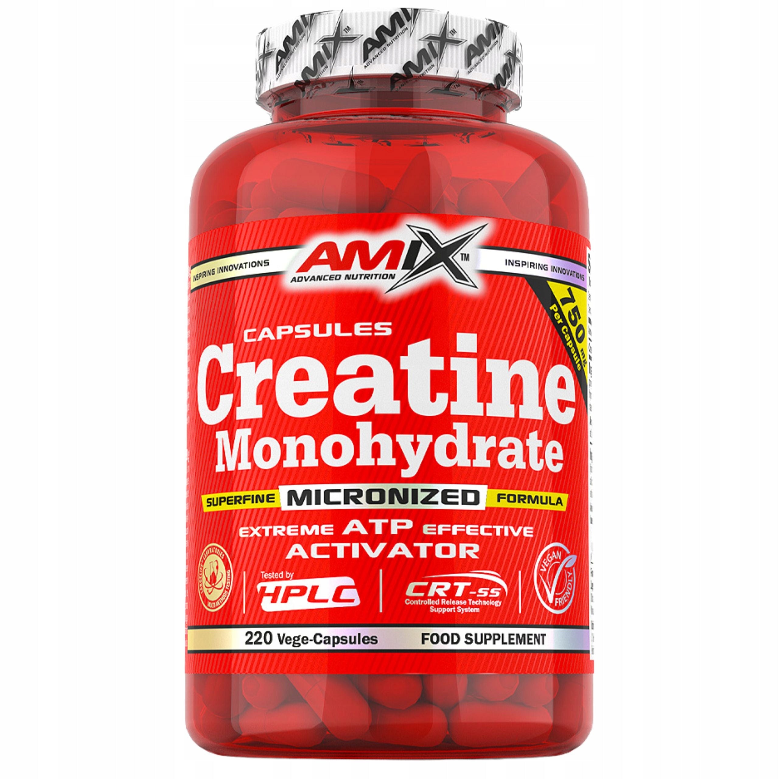 Creatine Monochydrate in capsules Amix 220 pcs MOC creatine monohydrate
