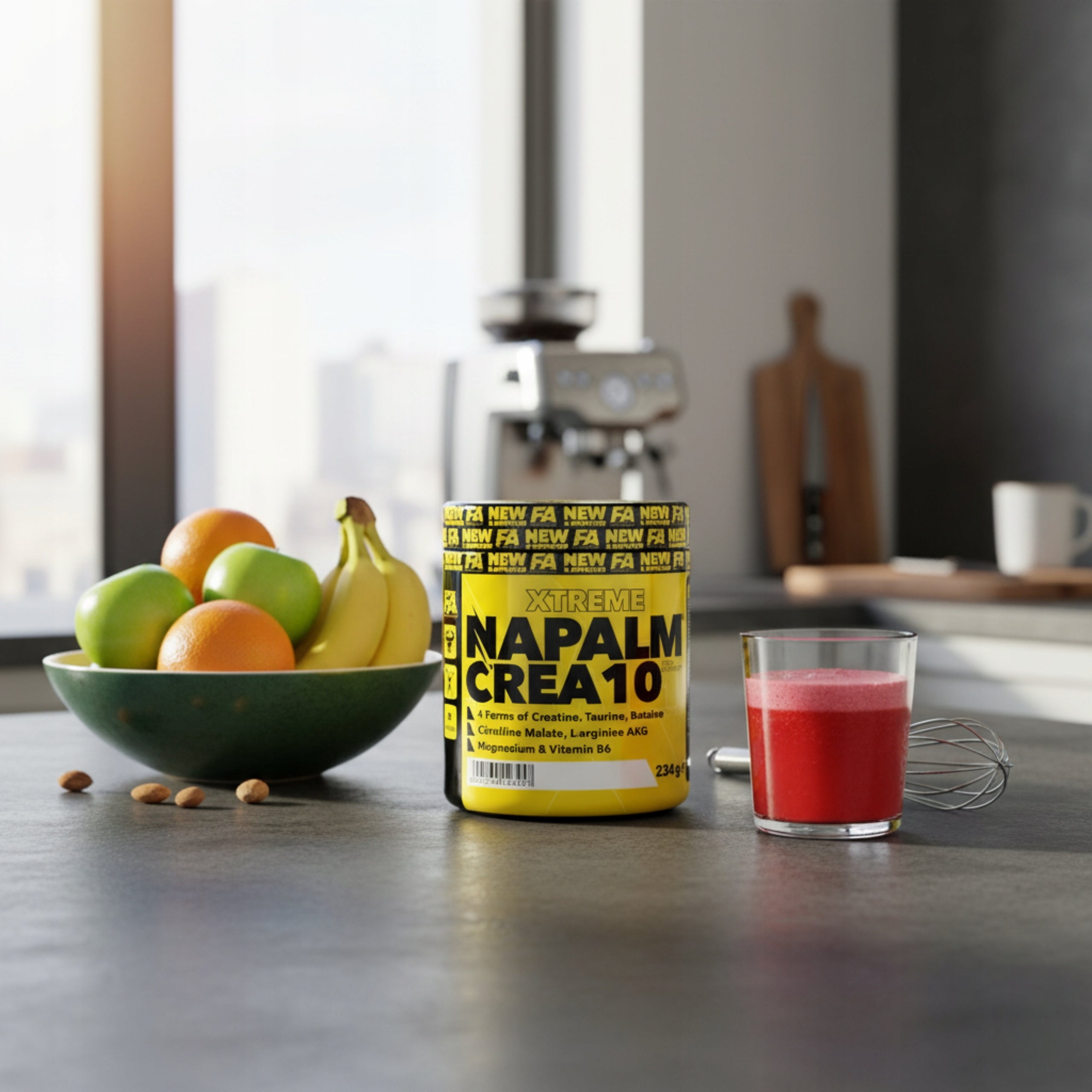 Creatine Monohydrate 234g 4 Forms Strength Pump NAPALM CREA Fruit FA Packaging status original