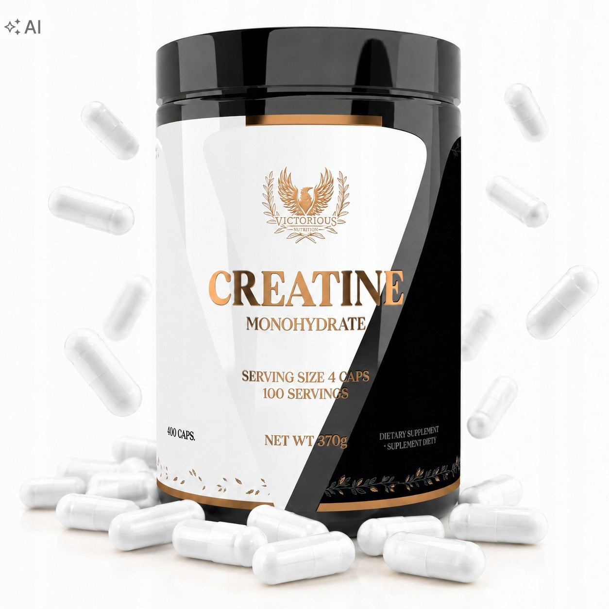Creatine Monohydrate 400 capsules Mono Creatine Monohydrate Victorious