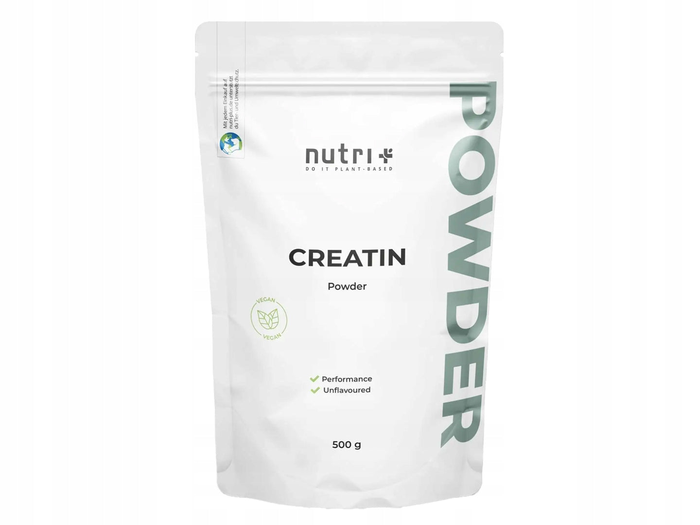 Creatine Monohydrate 500g Pure VEGETABLE Nutri-Plus