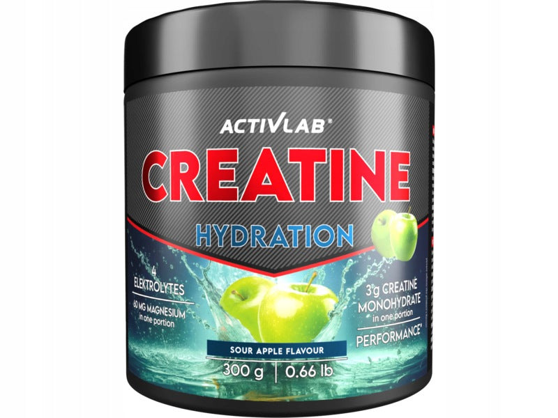 Creatine Monohydrate ACTIVLAB Creatine Hydration Sour Apple (300 g)