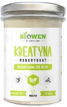 Creatine Monohydrate BIOWEN Training Performance Muscle Strength Pure Composition